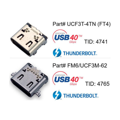 全球首批通过USB4及Thunderbolt 4认证连接器