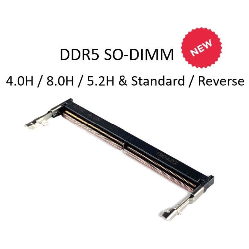 DDR5 SO-DIMM socket连接器现况与DDR4规格比对